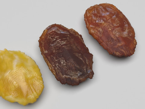 Raisins Set 3Dモデル