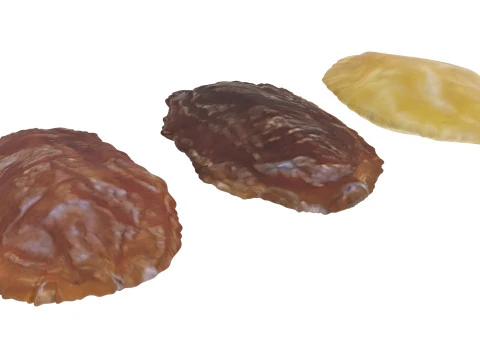 Conjunto de pasas Modelo 3D