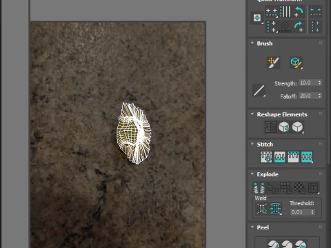 Conjunto de pasas Modelo 3D