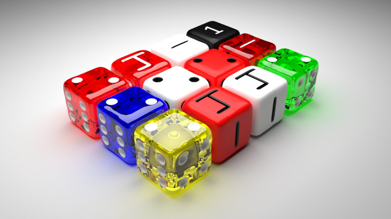 Dices Set 3D 模型 .c4d .max .obj .3ds .fbx .stl .blend 