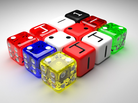 Dices Set 3D Model