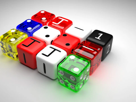 Dices Set 3D Model