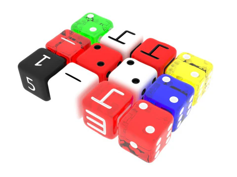 Dices Set 3D Model