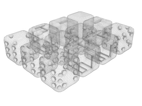 Dices Set 3D 模型