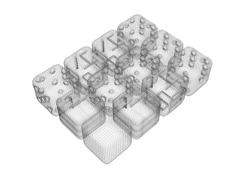 Dices Set 3D 模型