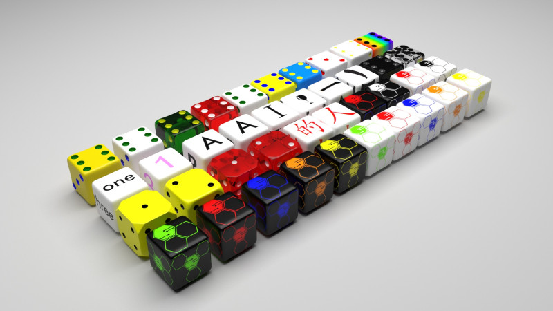Dices Set 3D मॉडल .c4d .max .obj .3ds .fbx .stl .blend 