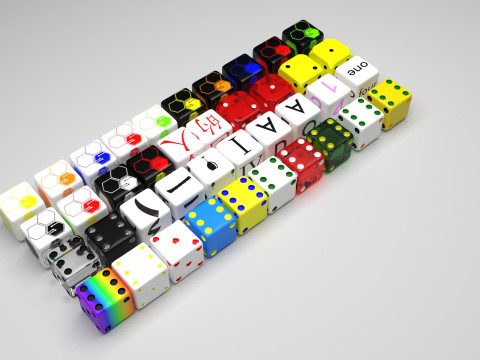 Dices Set 3D मॉडल