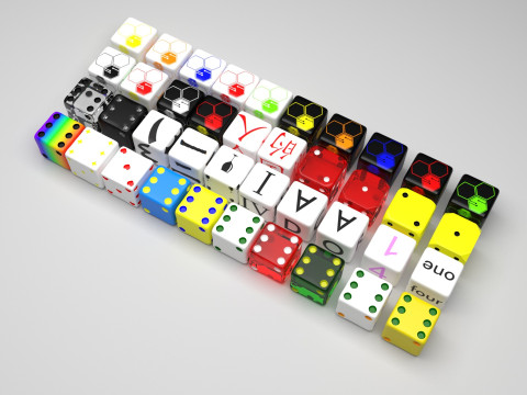 Dices Set 3D मॉडल