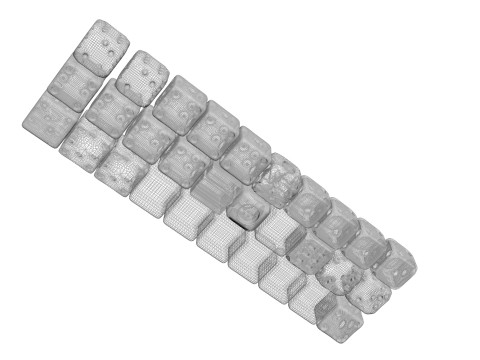 Dices Set Modello 3D