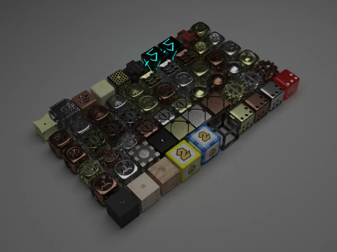 Dices Set 3D Model