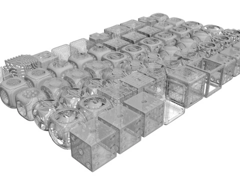 Dices Set 3D Model