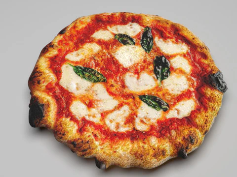 Margherita Pizza 3D Model
