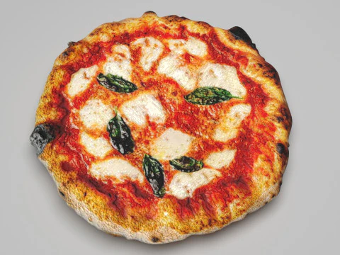 Margherita Pizza 3D Model