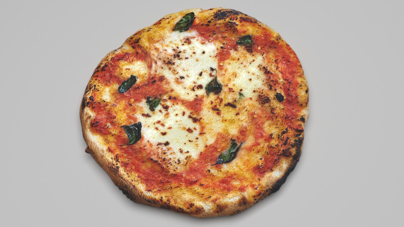 Margherita Pizza Modello 3D .c4d .max .obj .3ds .fbx .stl .blend