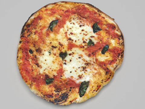 Margherita Pizza 3D Model