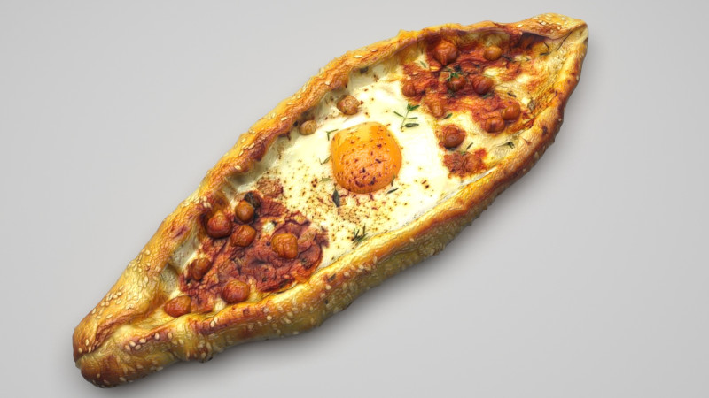 Pide Pita Model 3D .c4d .max .obj .3ds .fbx .stl .blend 