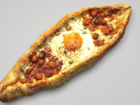 Pide Pita 3D Model