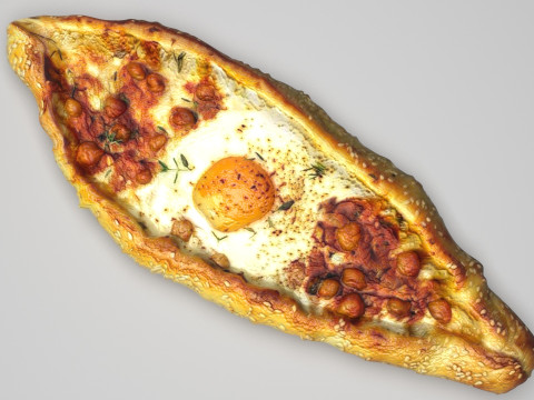 Pide Pita Model 3D