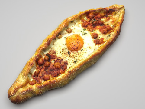 Pide Pita Model 3D