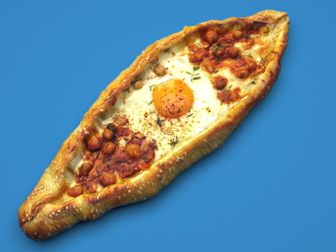 Pide Pita Model 3D