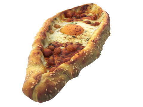 Pide Pita Model 3D