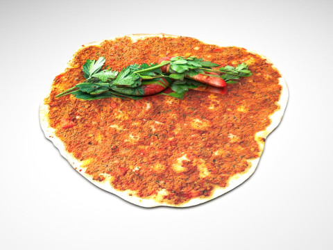 Turkish Lahmacun 3D Model