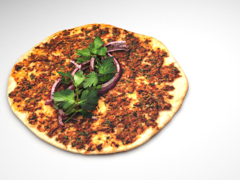 Turkish Lahmacun 3D Модель