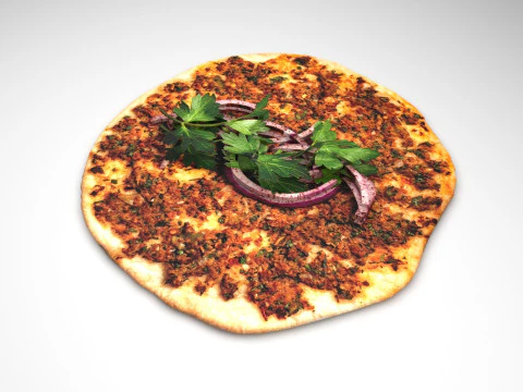Turkish Lahmacun 3D Model