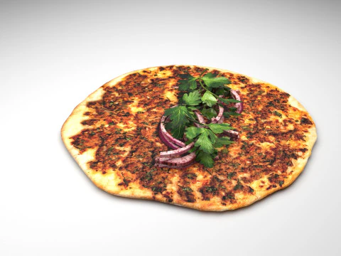 Turkish Lahmacun 3D Model