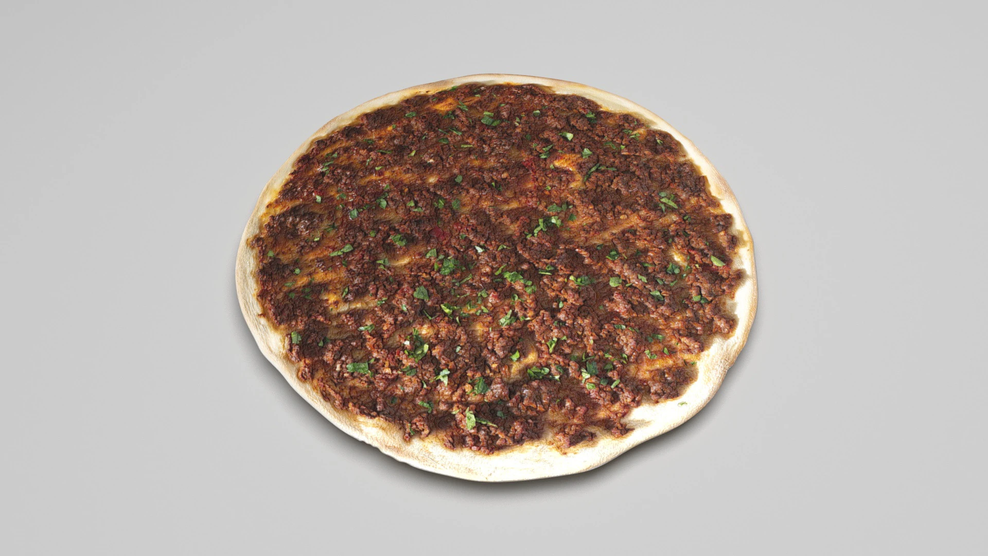 Turkish Lahmacun 3D Model .c4d .max .obj .3ds .fbx .stl .blend 