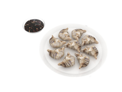 Dumplings With Sauce 3D 모델
