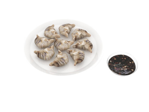 Dumplings With Sauce 3D 모델