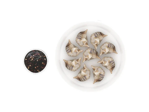 Dumplings With Sauce 3D Model