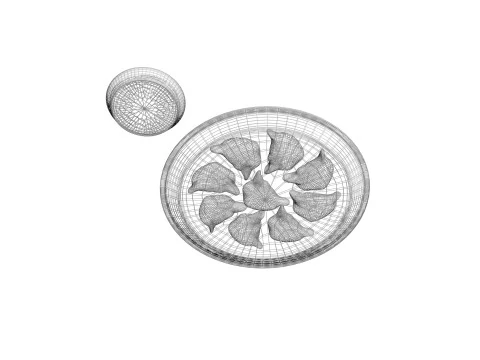 Dumplings With Sauce 3D Model