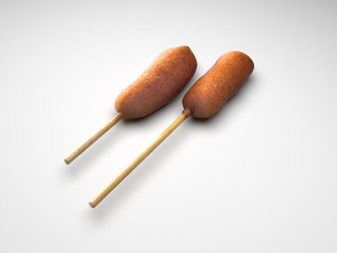 Corn Dog 3D Modell