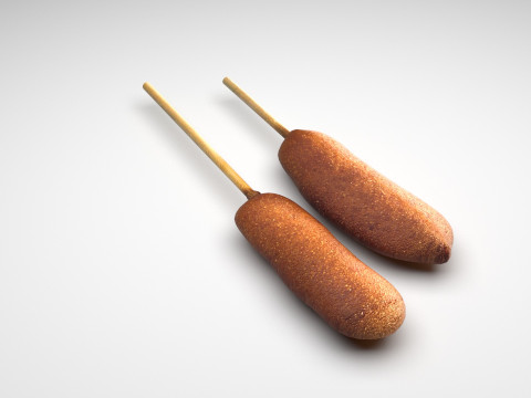 Corn Dog 3D Modell