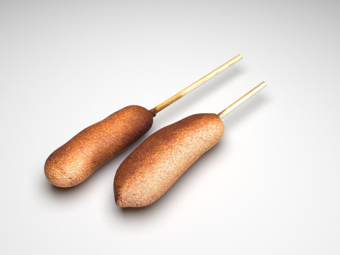 Corn Dog 3D Modell