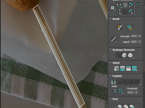 Corn Dog 3D Modell