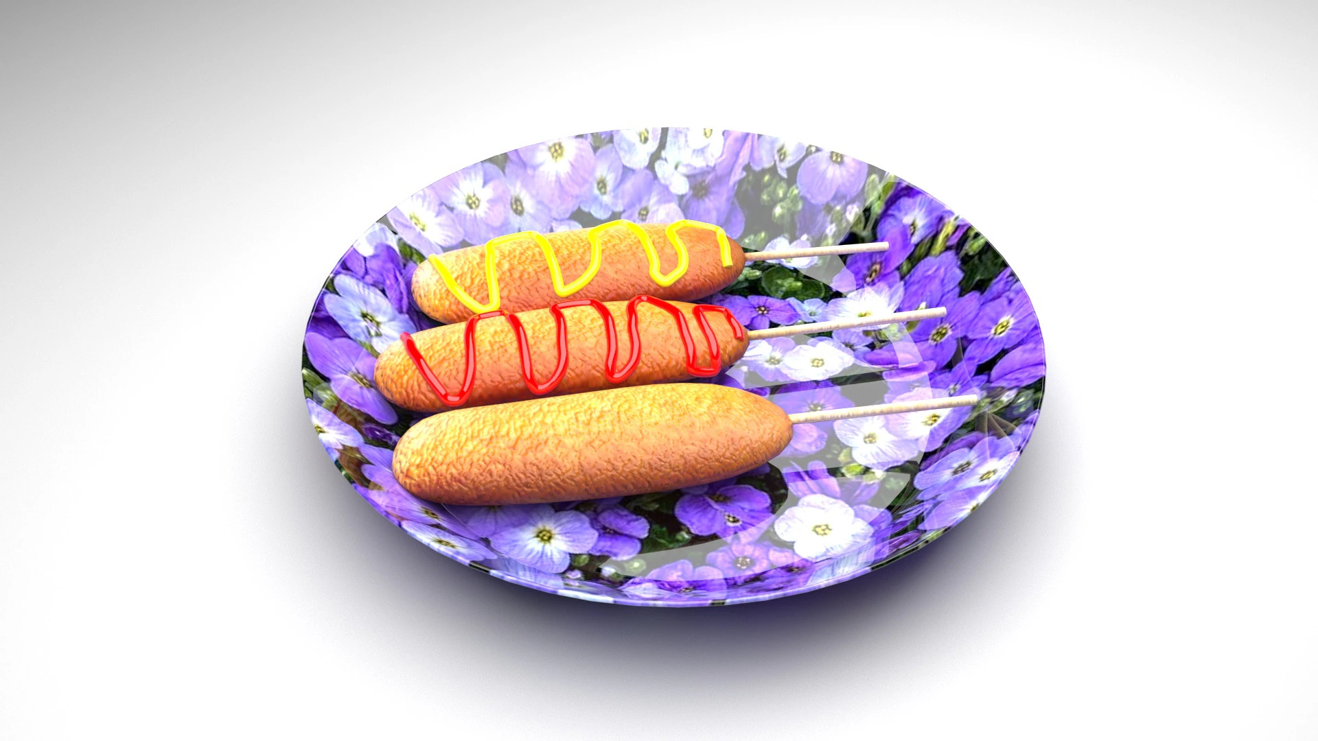 콘도그 3D 모델 .c4d .max .obj .3ds .fbx .stl .blend