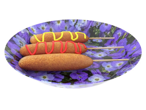 Corn Dog 3D 模型