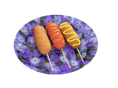Corn Dog 3D 模型