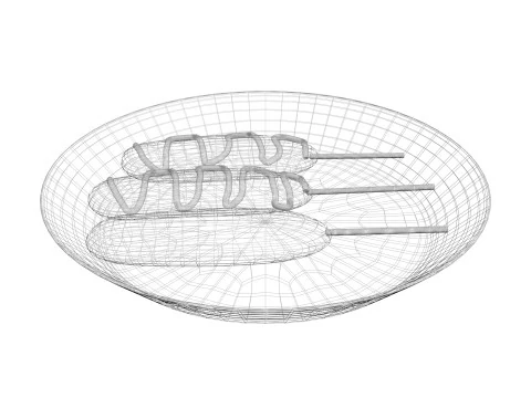 콘도그 3D 모델