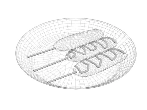 콘도그 3D 모델