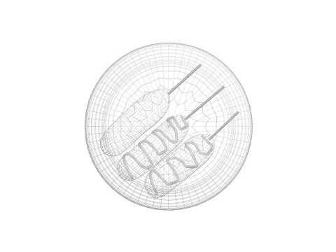 콘도그 3D 모델