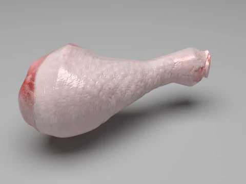 Chicken Drumsticks 3D Model