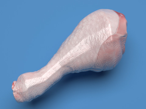 Chicken Drumsticks 3D Model