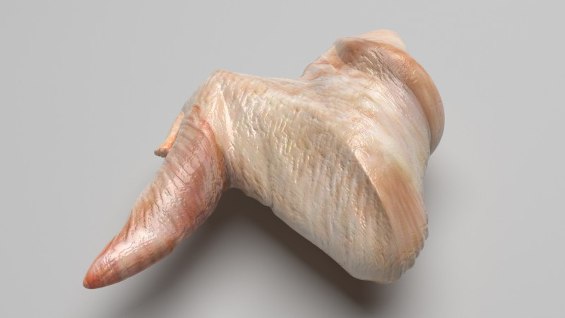 Chicken Wing Model 3D .c4d .max .obj .3ds .fbx .stl .blend