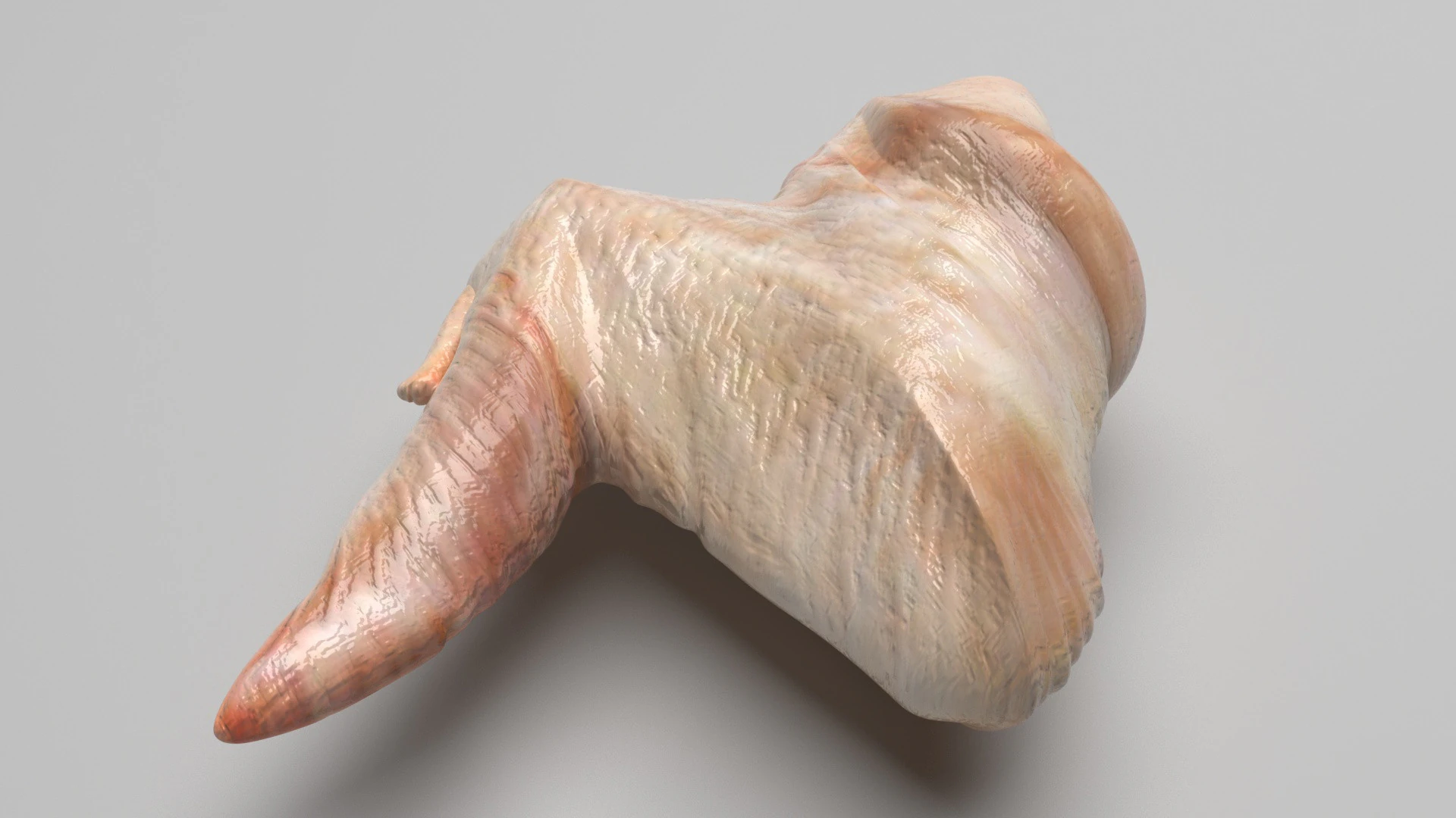 Chicken Wing 3D Model .c4d .max .obj .3ds .fbx .stl .blend 
