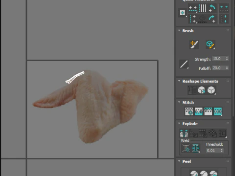 Chicken Wing 3D Model