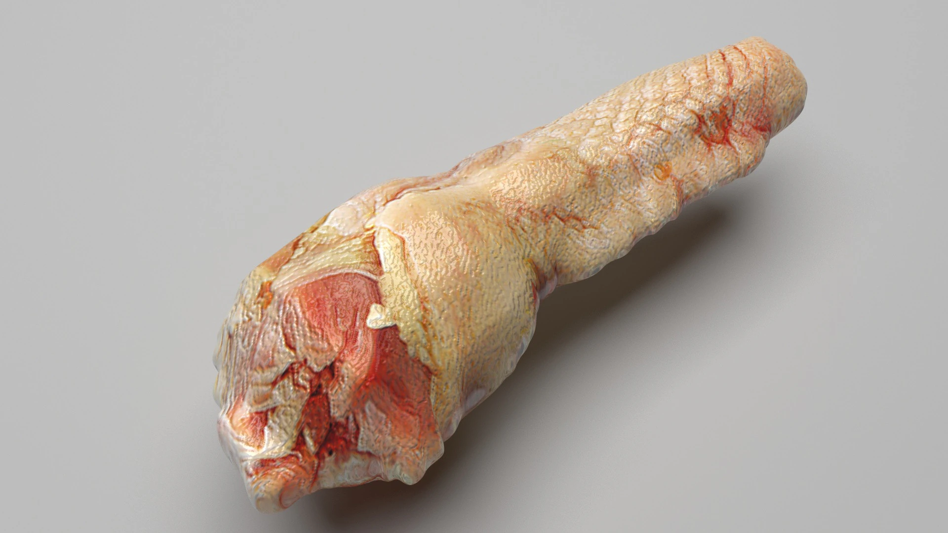 H&uuml;hnerhals 3D Modell .c4d .max .obj .3ds .fbx .stl .blend 